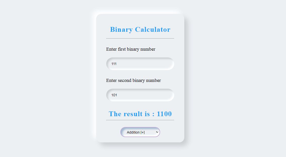 Binary-Calculator